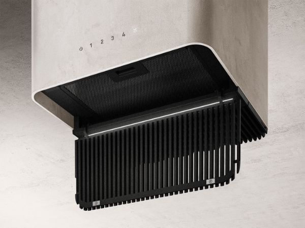 Elica PIX-CC 40cm Wide Ceiling Mounted Cooker Hood in Concrete_filter