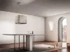 Elica PIX-CC 40cm Wide Ceiling Mounted Cooker Hood in Concrete_kitchen view