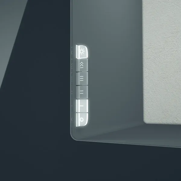 Elica HAIKU-60-BLK 60cm Wide Wall Mounted Chimney Hood in Black_controls