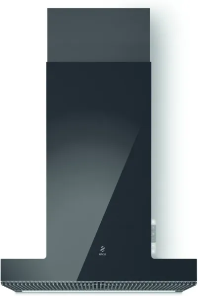 Elica HAIKU-60-BLK 60cm Wide Wall Mounted Chimney Hood in Black_front