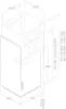 Elica HAIKU-32-BLK Haiku 32cm Wall Mounted Chimney Cooker Hood in Black_dimensions