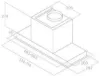 Elica SLK2-ADV-SS-80 80cm Sleek2.0 Advance Integrated Cooker Hood in Stainless Steel _dimensions