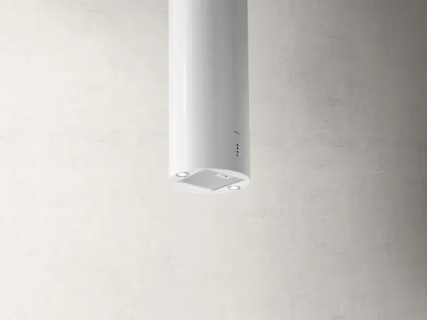 Elica TUBE-PRO-ISL-WH Tube Pro 43cm Island Cooker Hood in White_close up