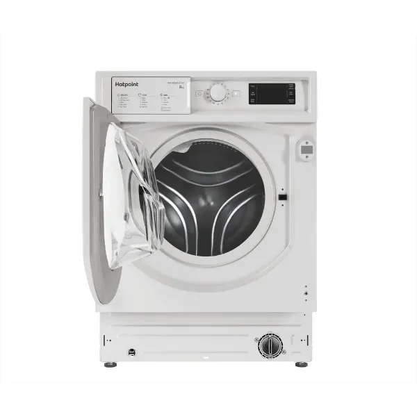 Hotpoint BI WMHG 81485 UK 8kg 1400 Spin Integrated Washing Machine_open door
