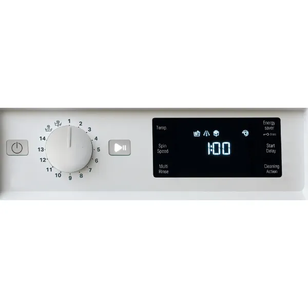 Hotpoint BI WMHG 91485 UK 9kg 1400 Spin Integrated Washing Machine_display