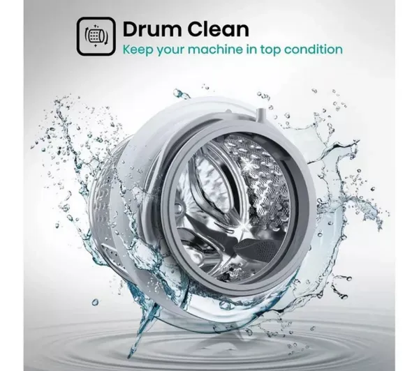 Hisense WFQA9014EVJM 9kg 1400 Spin  Washing Machine - White_drum clean