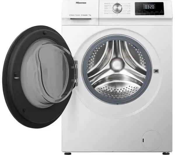 Hisense WFQA9014EVJM 9kg 1400 Spin  Washing Machine - White_door open