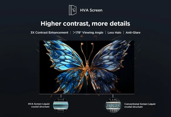 TCL 85P7K-UK 85" QLED Direct LED HDR Google TV_hva screen
