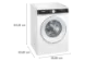 Siemens WG56G2Z1GB 10kg 1600 Spin Washing Machine in White_dimensions
