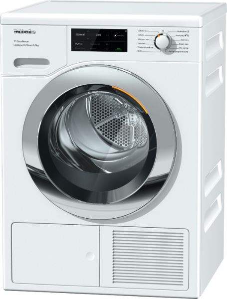 Miele TEL785 WP 9kg Freestanding Heat Pump Tumble Dryer with EcoSpeed and Steam_side