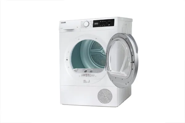 Sensis TDHF018A2W 8kg Heat Pump Tumble Dryer - White _door open