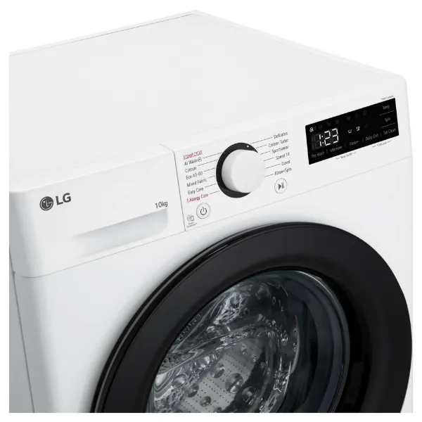LG F4Y510WBLN 10kg 1400 Spin Washing Machine - White_control panel