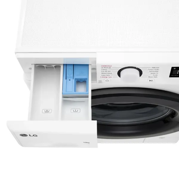 LG F4Y510WBLN 10kg 1400 Spin Washing Machine - White_drawer