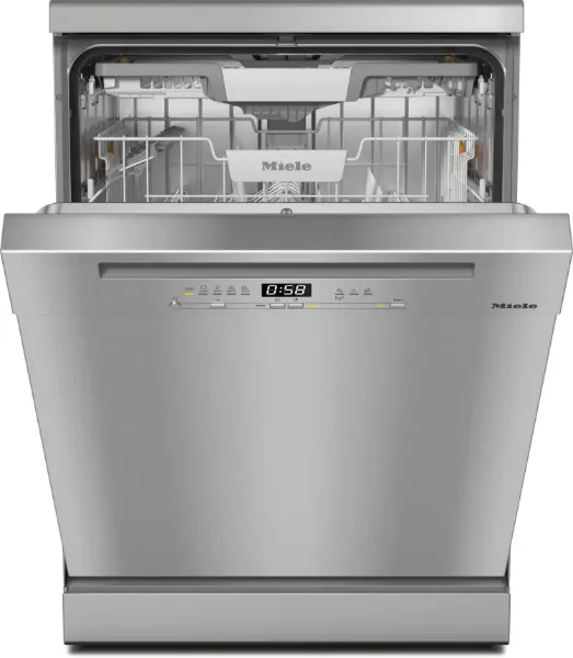 Miele G5410 SC CLST Active Plus Freestanding Full Size Dishwasher in Clean Steel_main