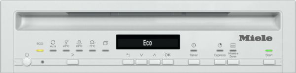 Miele G5740 SC Freestanding Slimline Dishwasher in White_control panel