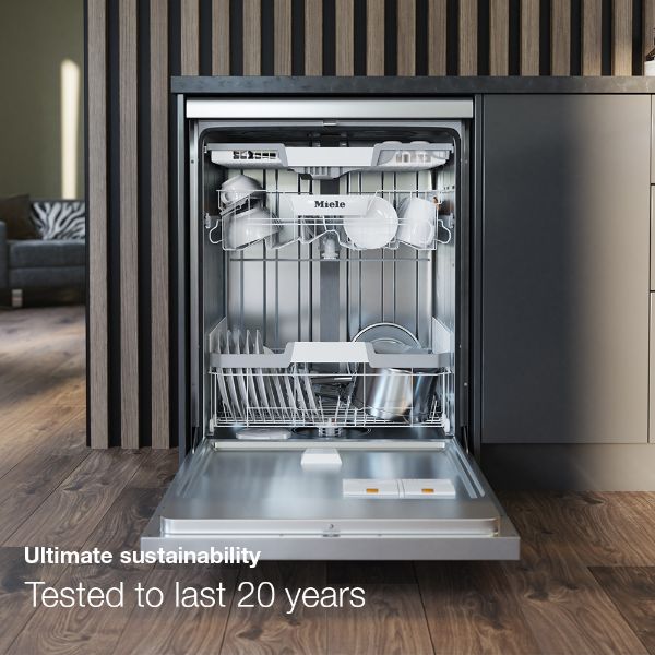 Miele G5740 SC Freestanding Slimline Dishwasher in White_ultimate sustainability