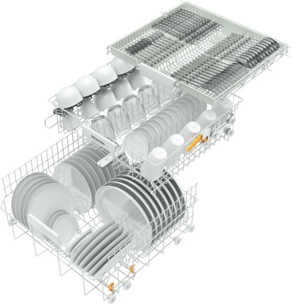 Miele G 5150 SCVI Active Full Size Integrated Dishwasher in Stainless Steel_drawers