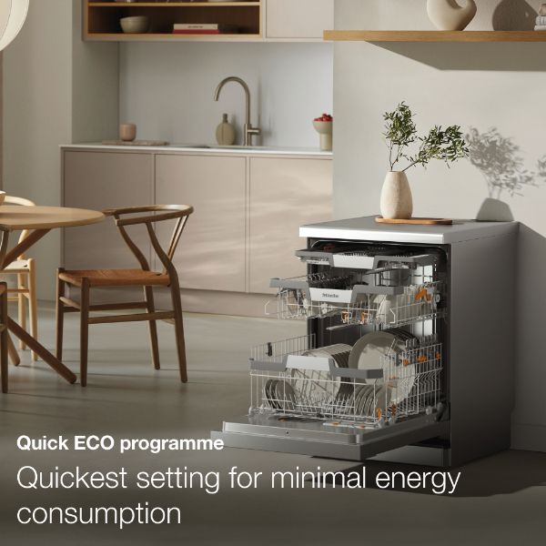 Miele G7185 SCVi XXL Full Size XXL Integrated Dishwasher with AutoDos in Stainless Steel_quick eco programme