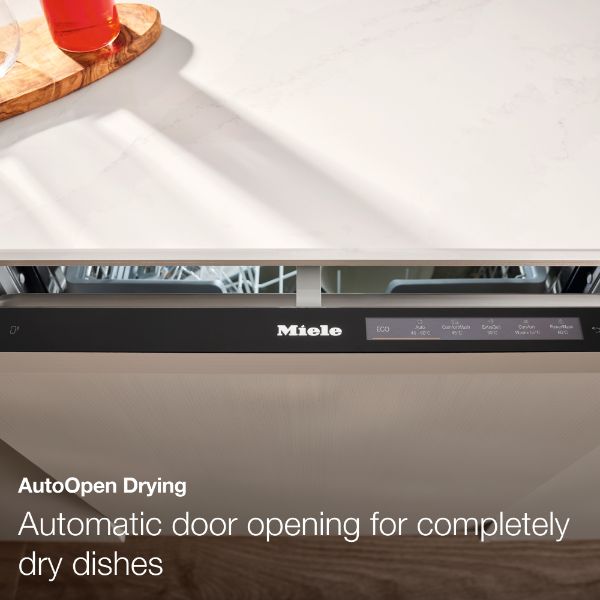 Miele G7655 SCVi XXL AutoDos XXL Full Size Integrated Dishwasher in Stainless Steel_auto open drying