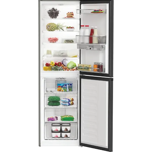 Hotpoint HPKH 1261W XBR4UK No Frost 50/50 Fridge Freezer With Water Dispenser - Dark Silver_interior full