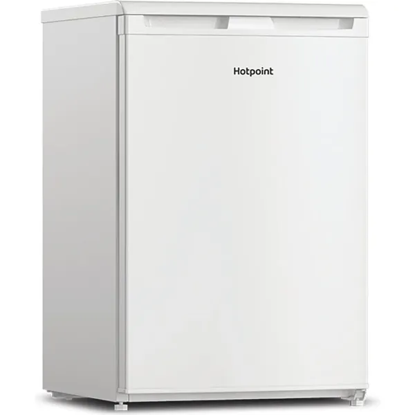 Hotpoint H55V1 112W UK Under Counter Fridge with Ice Box - White_angled view