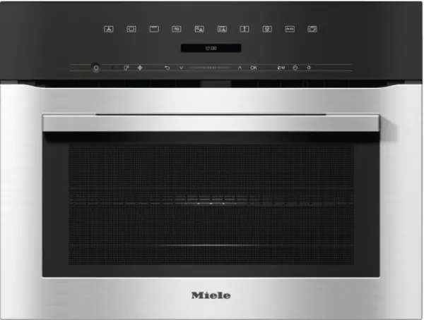 Miele H 7140 BM Compact Microwave Combination Oven in Stainless Steel/Clean Steel - Display Model_main