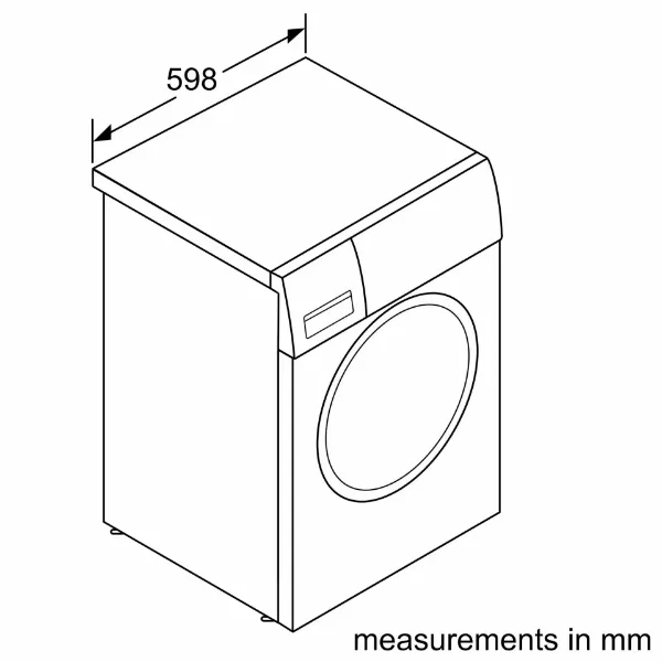Bosch WGG254F1GB 10kg 1400 Spin Washing Machine - White_dimensions