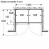 Bosch KGN392LAGG 60cm 60/40 Total No Frost Fridge Freezer - Stainless Steel Look_measurements2