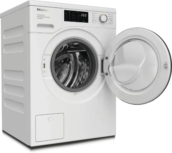 Miele WEE385 WCS 8kg 1400 Spin Washing Machine - Lotus White_door open