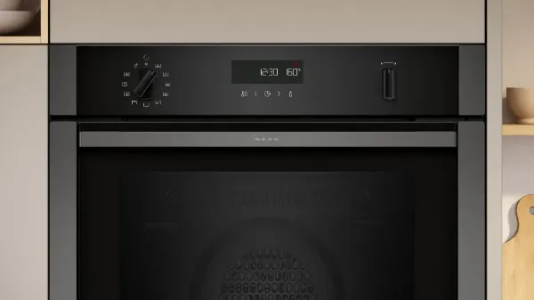 Neff B6ACH7AG7B 59.4cm Built In Electric Single Oven - Graphite Grey_controls