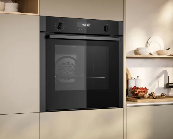 Neff B6ACH7AG7B 59.4cm Built In Electric Single Oven - Graphite Grey_door closed