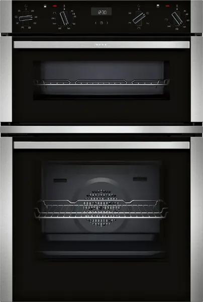 Neff U1ACE2AN3B 59.4cm Built In Electric Double Oven - Stainless Steel_front