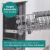 Bosch SMS26AW08G 60cm Freestanding Dishwasher_height adjustable
