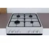 Indesit IS67G1PMW 60cm Gas Cooker in White - Display Model_controls