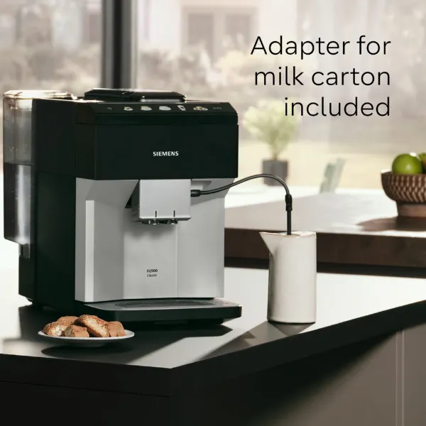 Siemens TP515GB1 Bean to cup coffee machine - Black/Silver_adapter included
