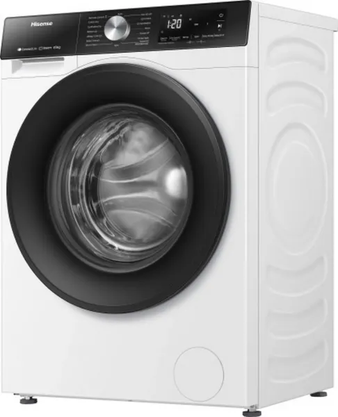 Hisense WD3S8043BW3 WiFi-enabled 8kg/5kg 1400 Spin Washer Dryer - White_side view