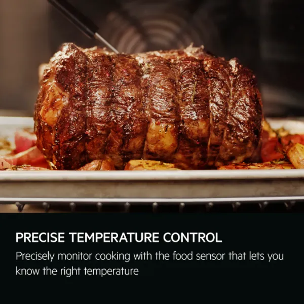 AEG GA5PB501AB 5000 SurroundCook Built in Single Electric Oven with SteamBake and Pyrolytic Self Cleaning_precise temperature control