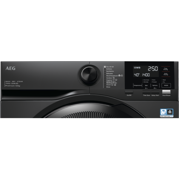 AEG LWR7196U4B 7000 9kg ProSteam® Condenser Washer Dryer_controls