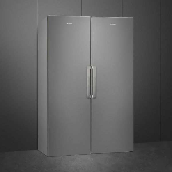 Smeg UKFF18EN2HX 60cm Freestanding No Frost Freezer Stainless Steel Door fridge freezer