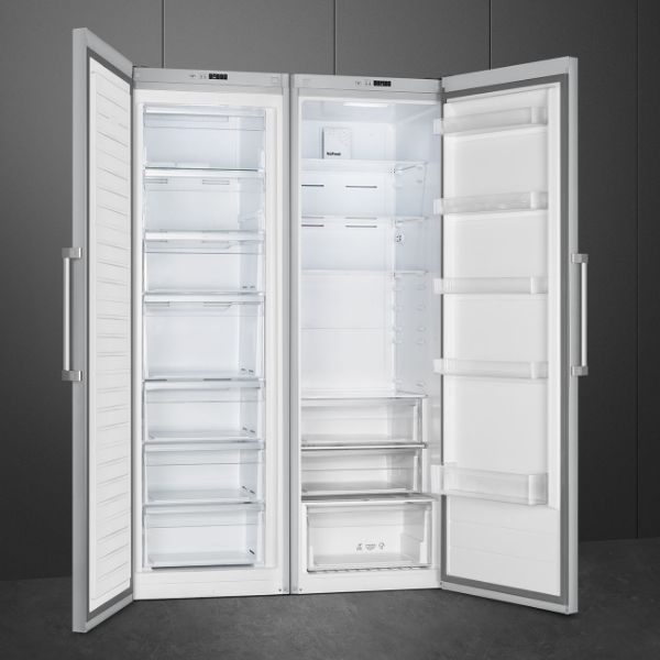Smeg UKFF18EN2HX 60cm Freestanding No Frost Freezer Stainless Steel Door fridge freezer interior