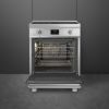  SMEG Concert C6IPXT2 60 cm Electric Induction Cooker in Stainless Steel _ Open oven 