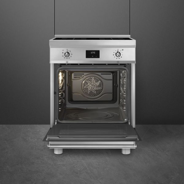  SMEG Concert C6IPXT2 60 cm Electric Induction Cooker in Stainless Steel _ Oven empty 