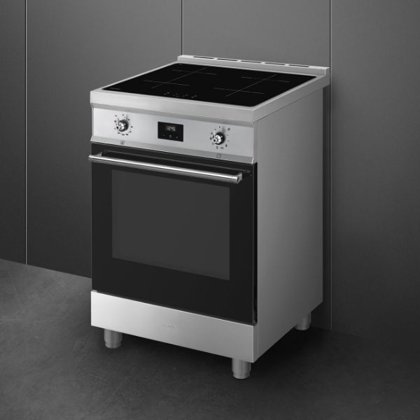  SMEG Concert C6IPXT2 60 cm Electric Induction Cooker in Stainless Steel _ Side vieww