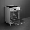  SMEG Concert C6IPXT2 60 cm Electric Induction Cooker in Stainless Steel _ Open oven side view