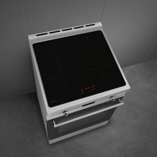  SMEG Concert C6IPXT2 60 cm Electric Induction Cooker in Stainless Steel _ Top Down view