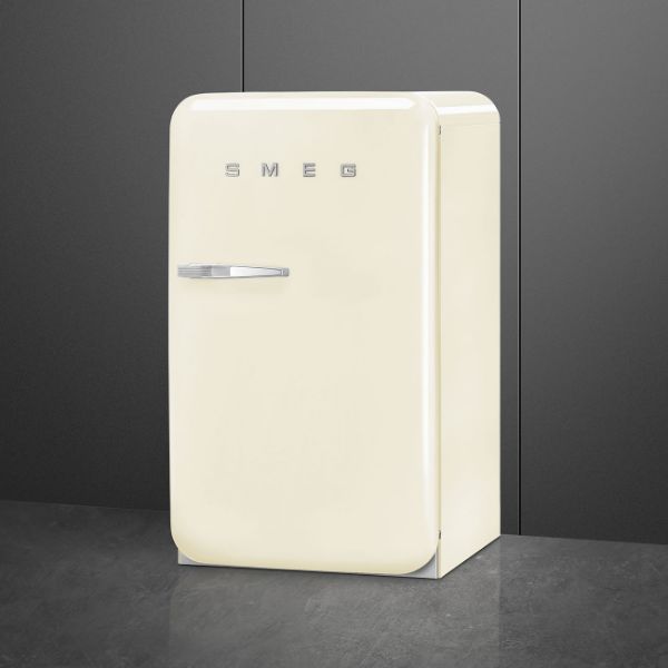 Smeg FAB10RCR6 55cm 50s Style Fridge Freezer Minibar Right Hand Hinge In Cream