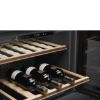 Smeg CVI321X3 45cm Height Classic Wine Cooler with Reversible Hinge In Stainless Steel _ close up storage space