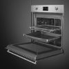 Smeg SO6302M2X 60cm Classic SpeedwaveXL Combi Microwave Stainless Steel shelves