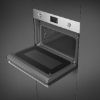 Smeg SO4302M1X 45cm Classic Combi Microwave Stainless Steel open