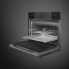 Smeg SO4102S3B3 45cm Linea Steam100 Oven Midnight Black shelves
